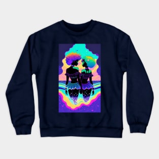 Mergirl and Her Girl Crewneck Sweatshirt